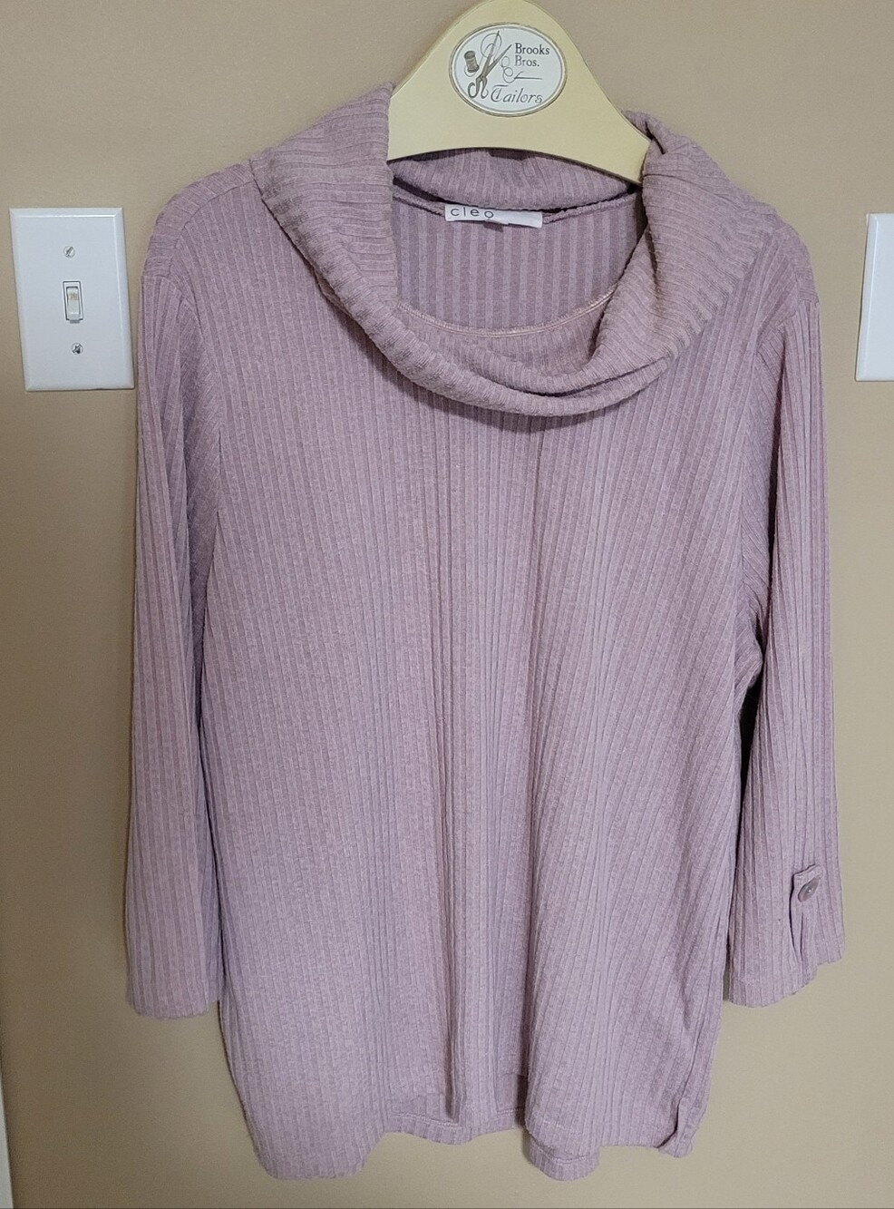 💚10 for $10💚 Bundle and save cleo Ribbed Blush Cowl Neck Sweater